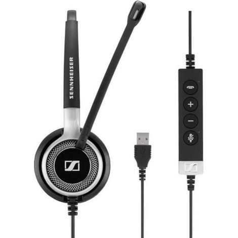 SENNHEISER Impact SC 660 ANC USB Kopfbügel-Kopfhörer USB Typ A Schwarz, Silber