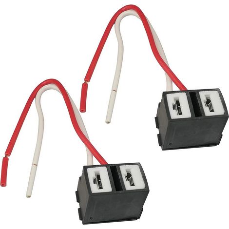 TRADE SHOP - 2 Portalampada Spina Femmina Connettore Faro Lampadina H7 In Ceramica Per Auto - (1/2)