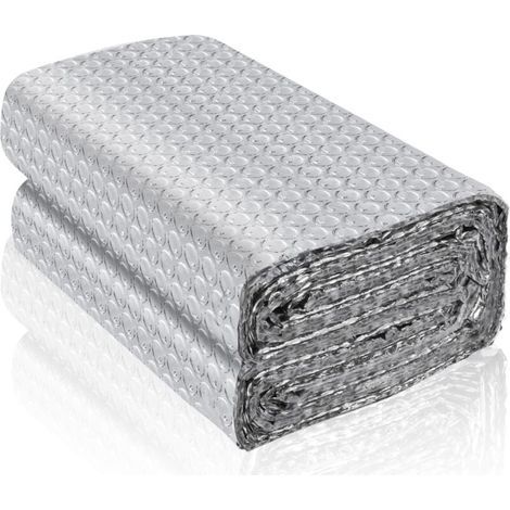 Rouleau isolant thermique en aluminium feuille réflecteur de radiateur film isolant thermique fenêtre plaque isolation thermique pour voiture mur (3m×60cm) (1/4)