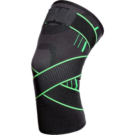 Genouillère de protection professionnelle, protection de sport, coussinets de course en plein air, vert XL (1/5)