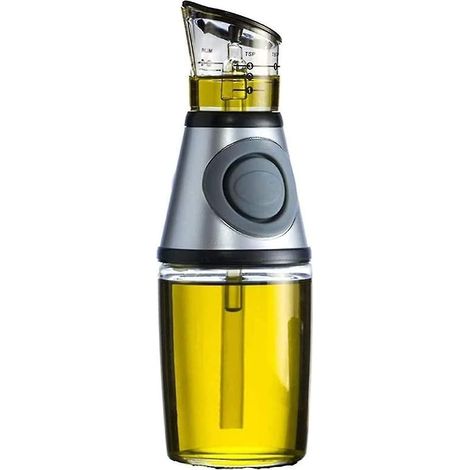 Distributeur d'huile et de vinaigre en verre de haute qualité, doseur d'huile de cuisine, large ouverture pour un remplissage facile. (1/5)