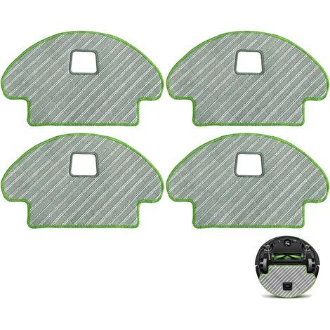 Lote de 4 paños de fregona para iRobot Roomba Combo 113 R113840 R111840, pieza de repuesto para aspiradora robot, conjunto de accesorios de fregona de microfibra lavable (1/5)