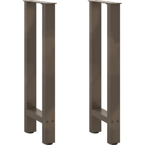Konsolentischbeine Naturstahl 2 Stk. 38x(72-73) cm Stahl
