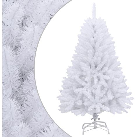 Künstlicher Weihnachtsbaum Klappbar mit Ständer Weiß 150 cm