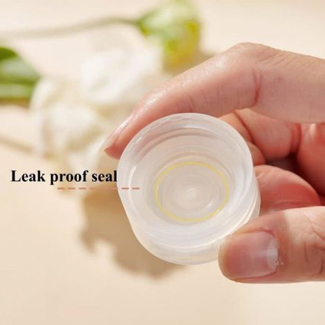 Silicone Travel Bottle, 4 Pack Leak Proof Dispensers, Refillable and Squeezable Containers Set for Liquid Shampoos, Soap (1/4)
