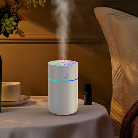 USB-Luftbefeuchter mit farbigen Lichtern, 250-ml-Modell, automatische Abschaltfunktion für Büro und Zuhause (1/5)