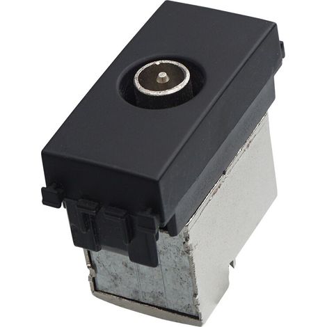 ETTROIT TV-Stecker männlich, Farbe schwarz, kompatibel mit Vimar Arke VA2250