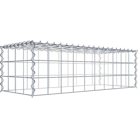 Gabiondeco - Gabion - Element de prolongation en hauteur 100 cm x 30 cm x 40 cm (L x H x P). maille 10 x 10 cm. Spirale. Attention : il manque une grille - Made in Ge... (1/5)