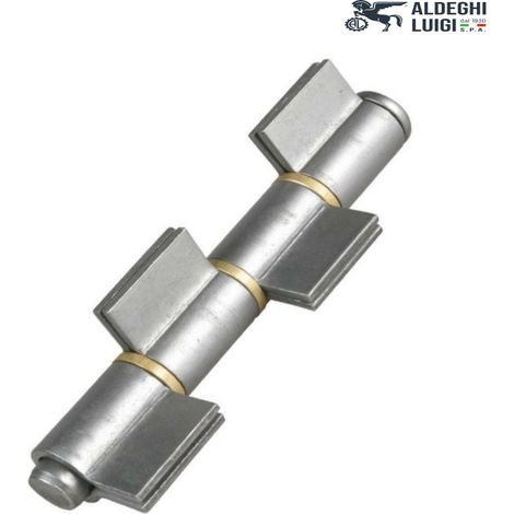 CERNIERA ALDEGHI ART. 1094 A SALDARE CON ALI CHIUSE E PERNO SFILABILE MM. 200 ACCIAIO LUCIDO (1/2)