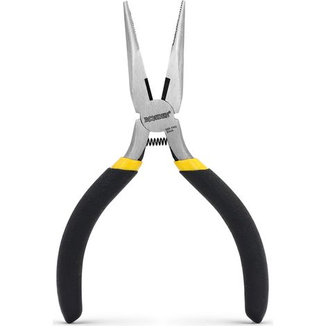 Pince à bec aiguille de 12,7 cm avec pince coupante latérale, petite pince à bec aiguille mini pince à long bec pour électronique, fabrication de bijoux, pince coupante latérale (1/5)