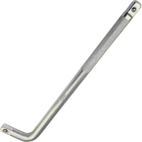 Bras poignée de force pour douilles - manche en L - 1/2x300mm - en Acier Cr-V - couleur argent (1/4)