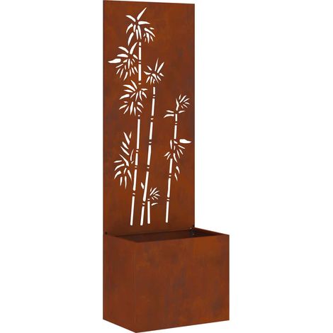 Écran de confidentialité de jardin Floral Rouillé 50 x 140 cm (1/5)
