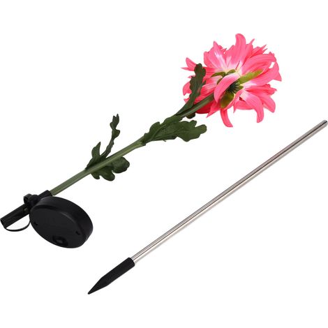 solaires de jardin à LED rouges chargement automatique (1/4)