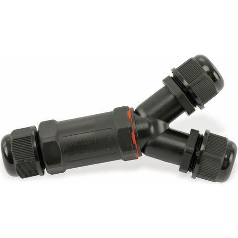 Connecteur en Y DAYTOOLS JW17-Y, 5 pôles, IP68, 450 V (1/2)