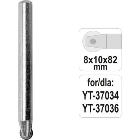 Cuchilla de repuesto para azulejos, diámetro 8 mm, YT-37038, Yato