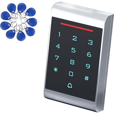 Dual Frequency RFID Access Controller (ID+IC/NFC) with Code Keypad IP68 Waterproof WG26/WG34 DC 12-24V for Apartment Office Gate with Badges (1/5)