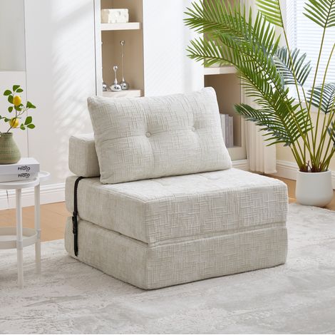 Bett Schlafsofa klappbar 79 mal 180 cm Chenille OKMYHOME (1/5)