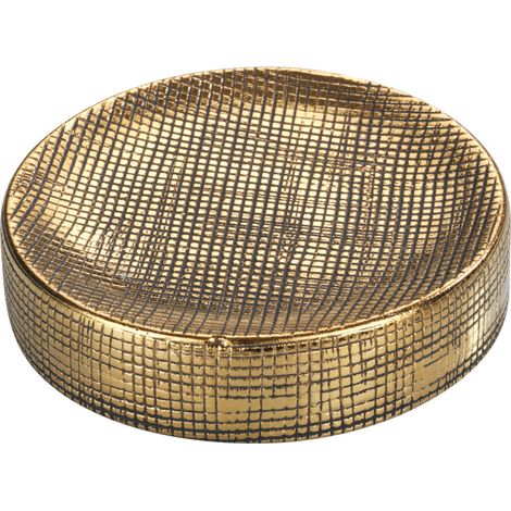 Seifenschale aus Keramik RIVARA, golden, WENKO (1/5)