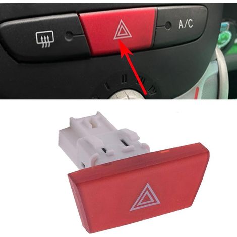 Sollbry Warnlicht-Taster 6490.NG, kompatibel mit Citroen C1, Peugeot 107 und Toyota Aygo (1/5)