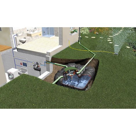 PLATIN XL Flachtank Pak.15000L DN160, Haus ECO-Plus, begehbar