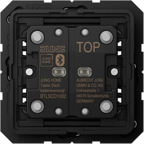 JUNG HOME Pulsador, alimentado por batería, 2 veces, Serie CD/LS BT LS CD 1002