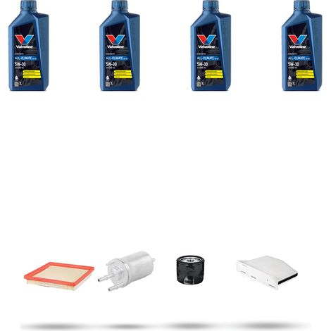 Kit tagliando 4 FILTRI e 4L OLIO compatibile con Skoda YETI (5L) 1.6 MPI 81Kw Dal 2013 (1/5)