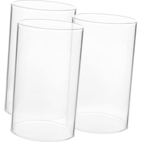 Verre Abat-jour de 3 Transparent Lot pour Bougies (1/5)