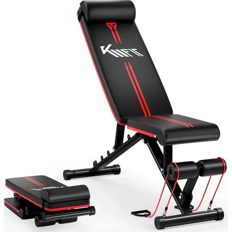 KM-Fit Folding Weight Bench Multifunction Training Fitness Ab Trainer 250 kg