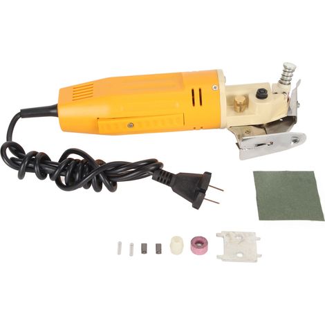 Ciseaux électriques 150W moteur puissant lame octogonale auto-affûtage machine coupe tissu textile prise CN 220V (1/5)