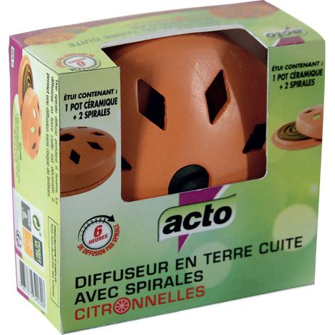 Diffuseur en terre cuite avec spirales anti moustiques (1/5)