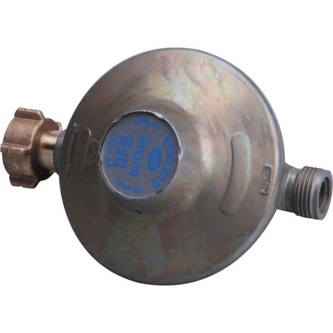 Fester Butan-Druckminderer mit niedrigem Druck 20x150 männlich – Flaschenanschluss 2,6 kg/h, 28 mbar