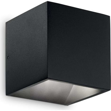 Applique Moderna Rubik Alluminio Nero Led 8,5W 3000K Luce Calda (1/2)