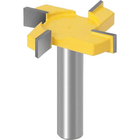 Fraise à raboter, 12mm Tige Routeur Bit, Fraise à aplatir, Fraise à plaque, Fraise à bois pour défonceuse, T Forme Routeur, pour le travail du bois en surface (1/5)