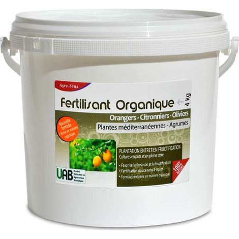 Ferti Agrumes - Engrais pour agrumes, citronniers, orangers - Seau 4 kg