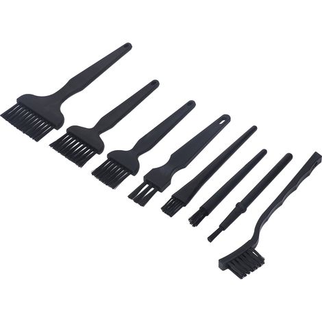 Set mit 8 antistatischen Reinigungsbürsten für Tastaturen, Computer und Elektronikgeräte, ABS-Griff, tragbar, Staubentfernungs-Werkzeugset (1/5)