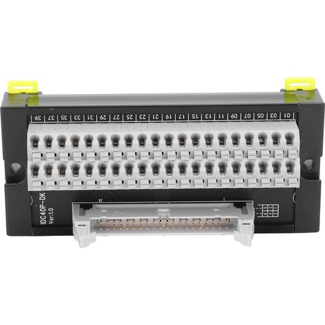 Bloc de connexion à 40 broches, adaptateur de montage sur rail DIN, prise de commande de commutateur IDC40PDK (1/5)