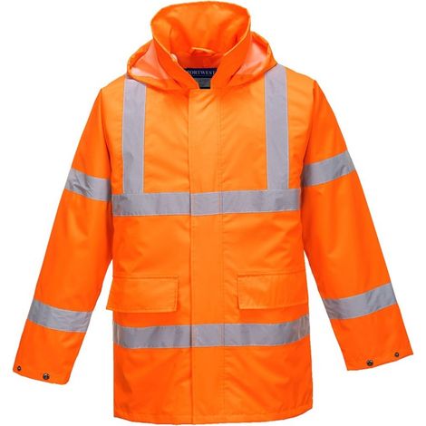 Veste de pluie haute visibilité légère Portwest Lite Traffic Orange 3XL (1/2)