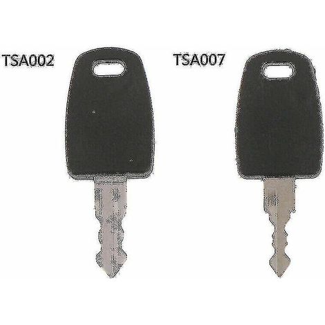 Lot de 2 clés multifonctions TSA002 007 pour cadenas de douane à bagages TSA (1/4)