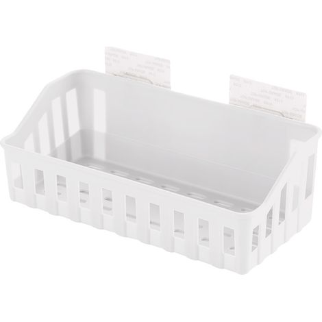 Étagère de douche adhésive pour salle de bain, support mural, beige (1/5)