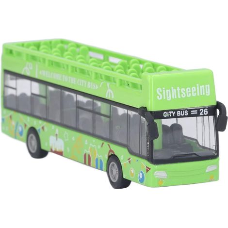 Autobus Rouge  Jouet Modèle de Bus en Alliage pour bébé  5,9x2x1,2 Pouces Véhicules Bus Touristique de la Ville  Autobus à Toit Ouvert  Jouet d'apprentissage Interactif à Haute Simulation (1/5)