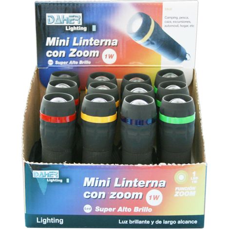 Mini lampe de poche LED 1W avec zoom Electro DH Haute luminosité. 60.369 8430552141432