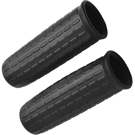 Poignées en caoutchouc pour brouettes, accessoires de rechange universels, noir, 114 x 16 mm, 2 pièces (1/4)