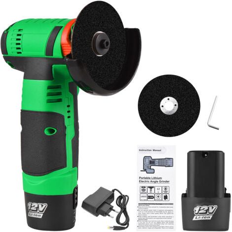 Mini meuleuse lithium découpe métal plastique 2 batteries 1 chargeur (1/5)