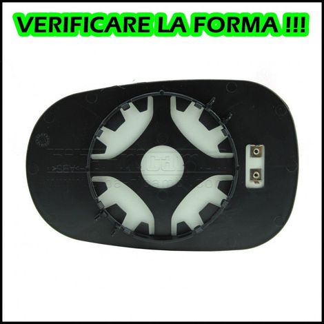 Piastra vetro specchio termico lato dx-passeggero dacia logan art563
