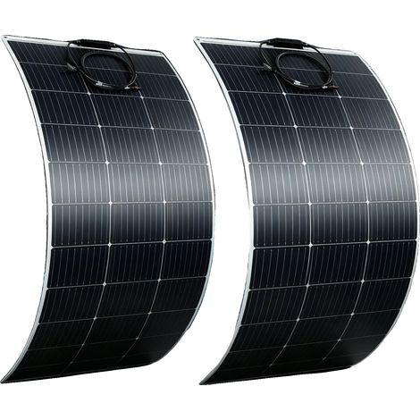 Panneau Solaire Flexible, Design Léger, Haute Efficacité, 2PCS 125W (1/2)