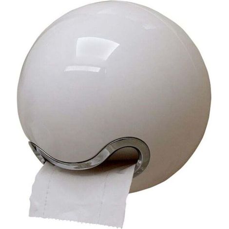 SABIR Porte-papier toilette Boîte de papier toilette en plastique Creative Candy Sphérique sans perforation Cadre de serviette étanche Porte-rouleau de papier pour salle de bain, multicolore, 18,5 (D) (1/4)