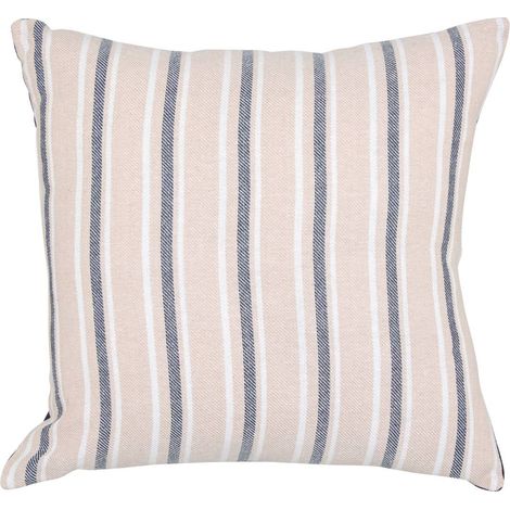 Cuscino groove 40x40cm a righe blu navy - Atmosphera créateur d'intérieur