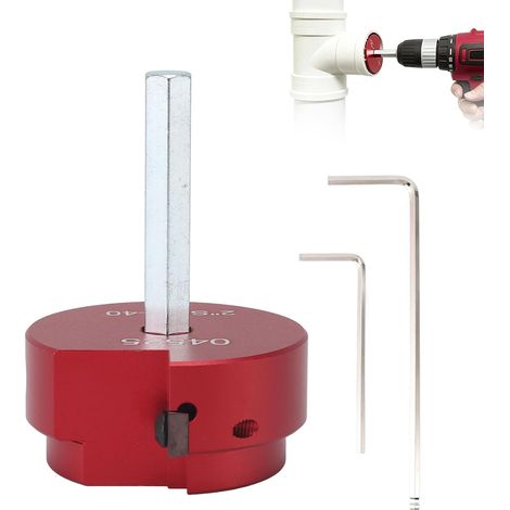 Alésoir de Tuyau en PVC, Alésoir de Raccord de Tuyau en Plastique Économiseur de Douille de Raccord en PVC en Alliage D'Aluminium pour Conduites D'Eau Et Conduites de Drainage (2 pouces) (1/5)