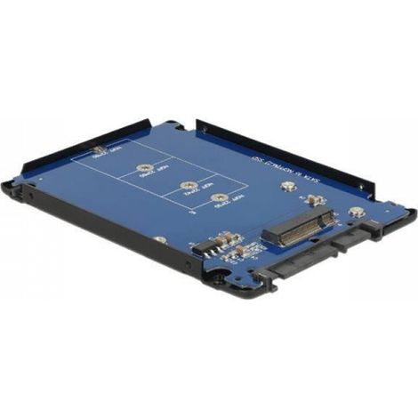 Adaptateur - - 2.5" to M.2 - Noir - SATA 22 - Convertisseur M.2 NGFF SSD