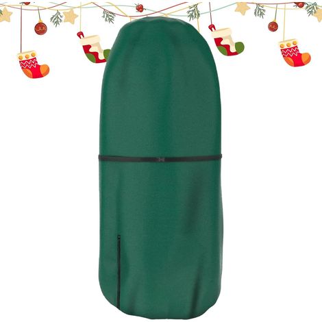Rangement Sapin De Noël Sac Anti-Poussière Anti-Déchirure Zip Cordon Sac pour sapin de Noël Solution Rangement Pour Sapin Artificiel Grenier Sous-Sol Garage Placard Maison (1/5)